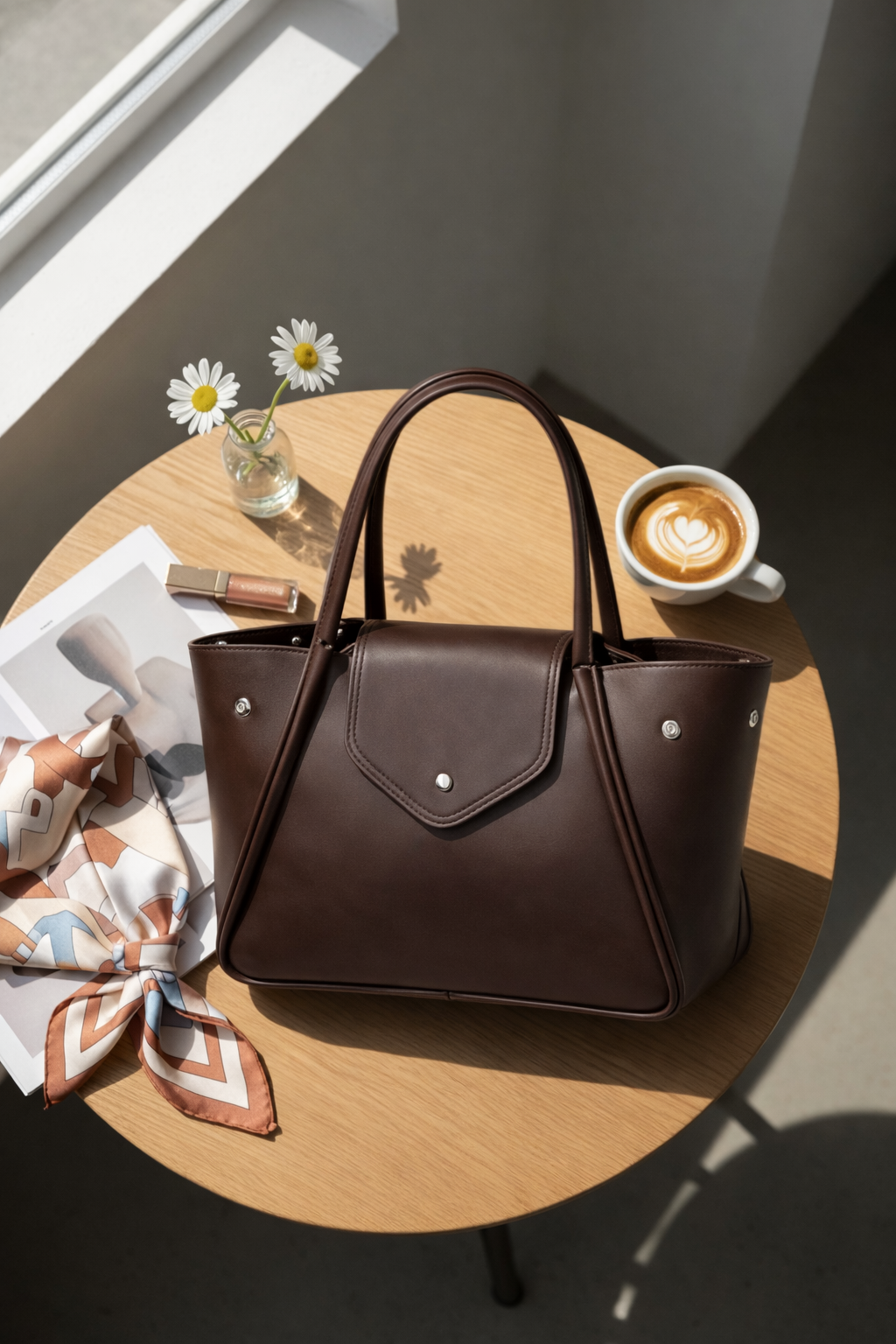 ÖYKÜM ÇANTA - DARK BROWN PLIANT