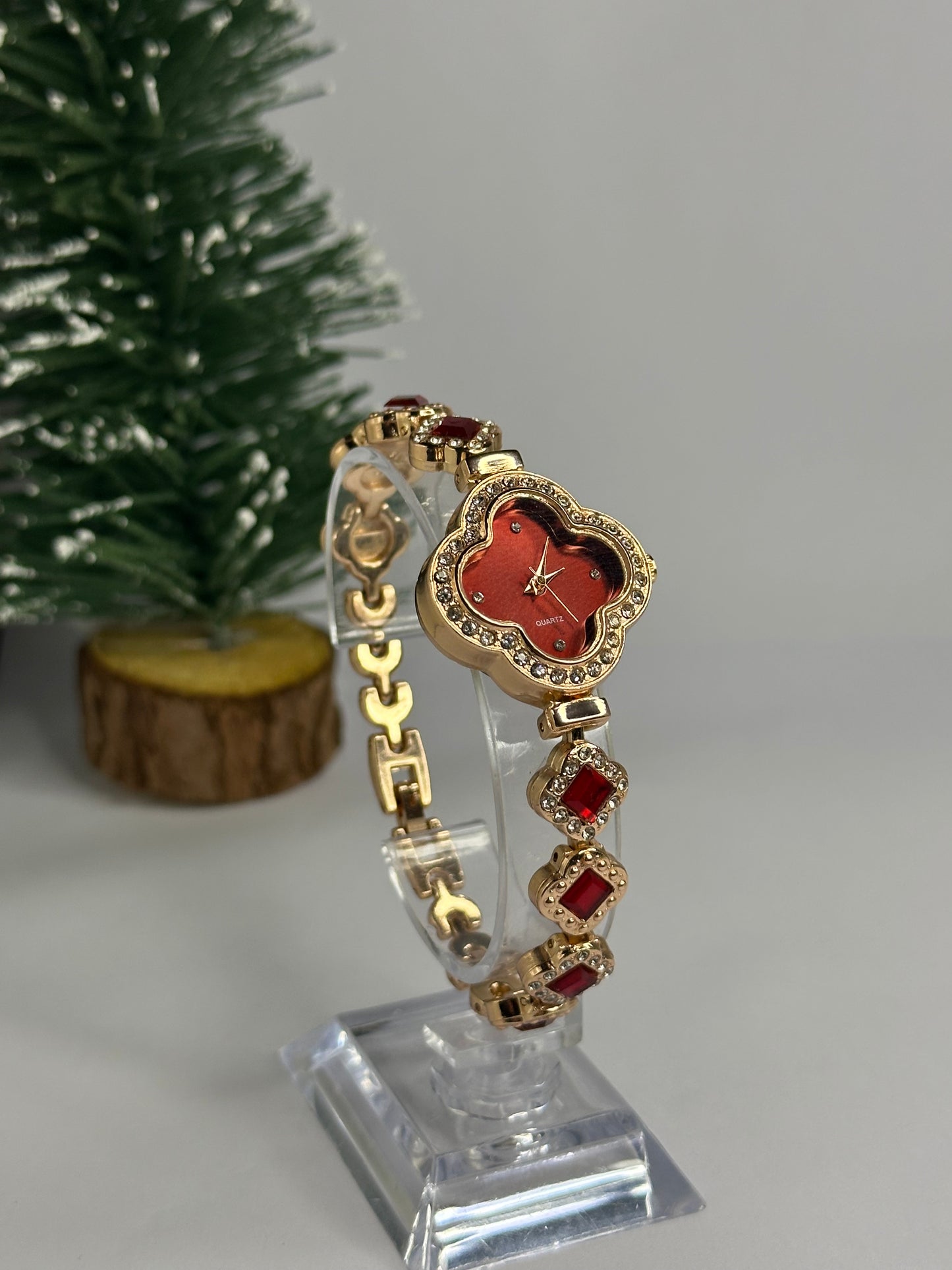 ÖYKÜM SAAT - DÖRT YAPRAKLI YONCA ROSE GOLD