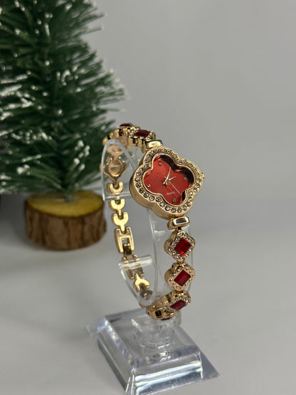 ÖYKÜM SAAT - DÖRT YAPRAKLI YONCA ROSE GOLD