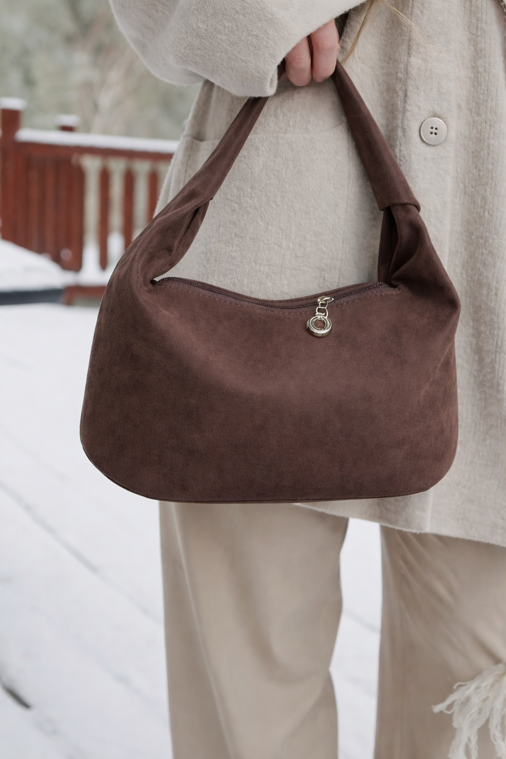 ÖYKÜM ÇANTA - SUET LITTLE BAG