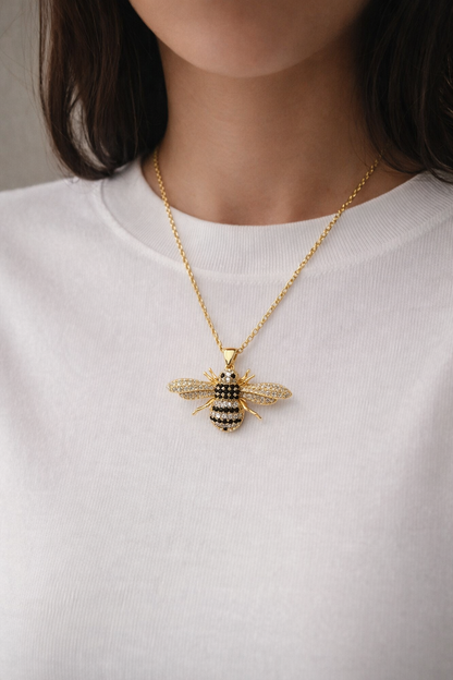 ÖYKÜM KOLYE - GOLD BEE