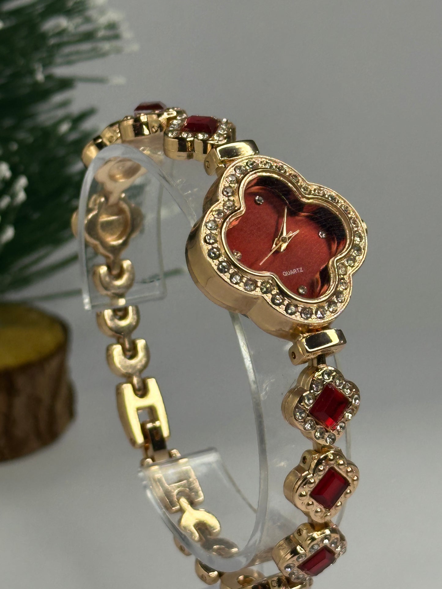 ÖYKÜM SAAT - DÖRT YAPRAKLI YONCA ROSE GOLD