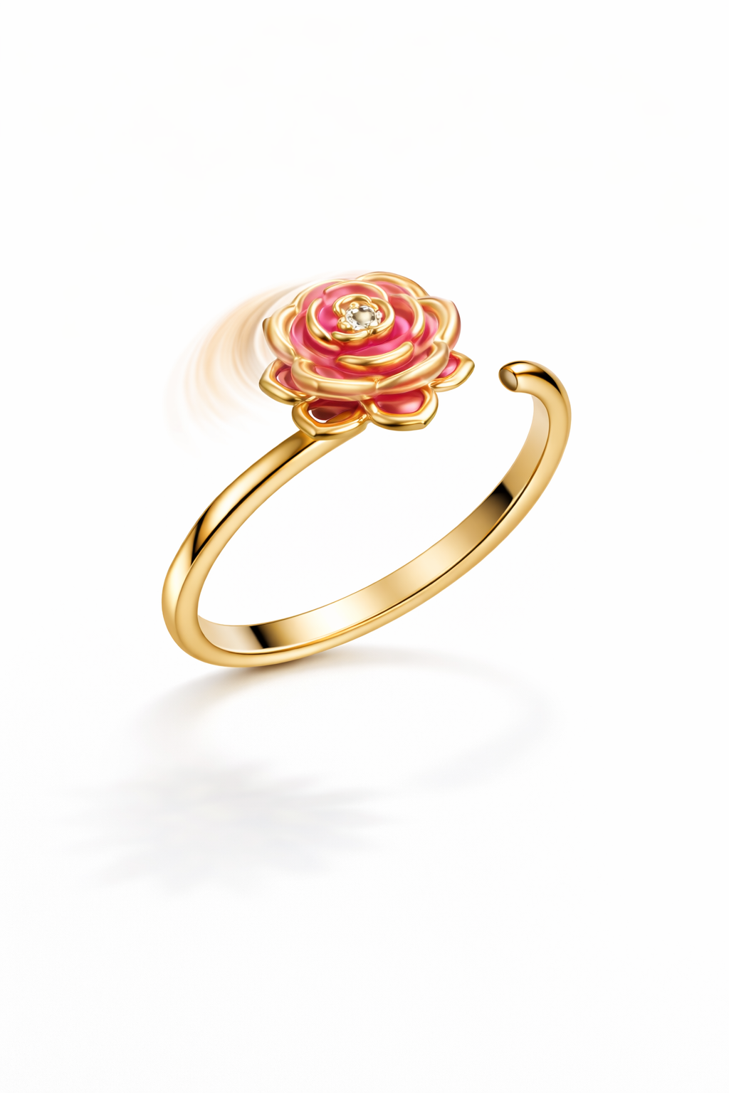 ÖYKÜM TAKI - NO STRESS RING FLOWERS GOLD