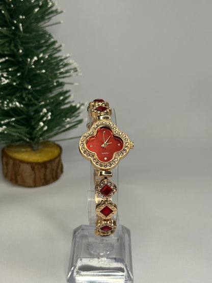 ÖYKÜM SAAT - DÖRT YAPRAKLI YONCA ROSE GOLD