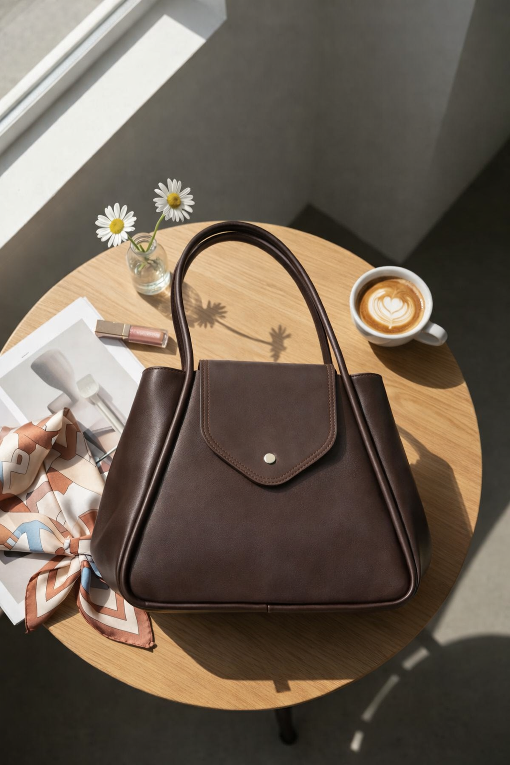 ÖYKÜM ÇANTA - DARK BROWN PLIANT