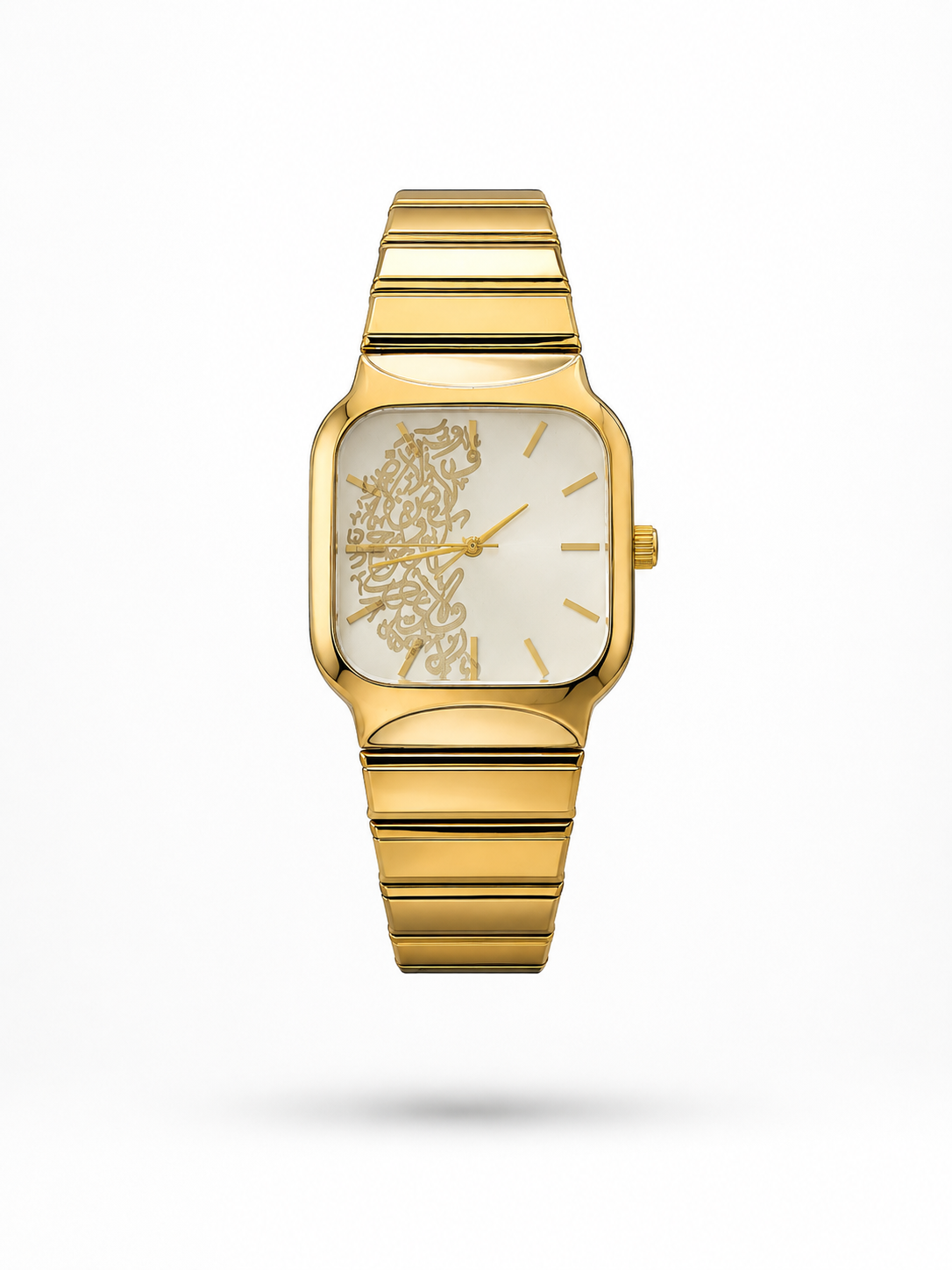 ÖYKÜM SAAT - STRONGER CASE GOLD WHITE ARABIC