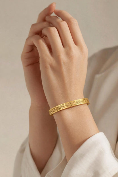 ÖYKÜM TAKI - AYETEL KÜRSİ BİLEKLİK GOLD